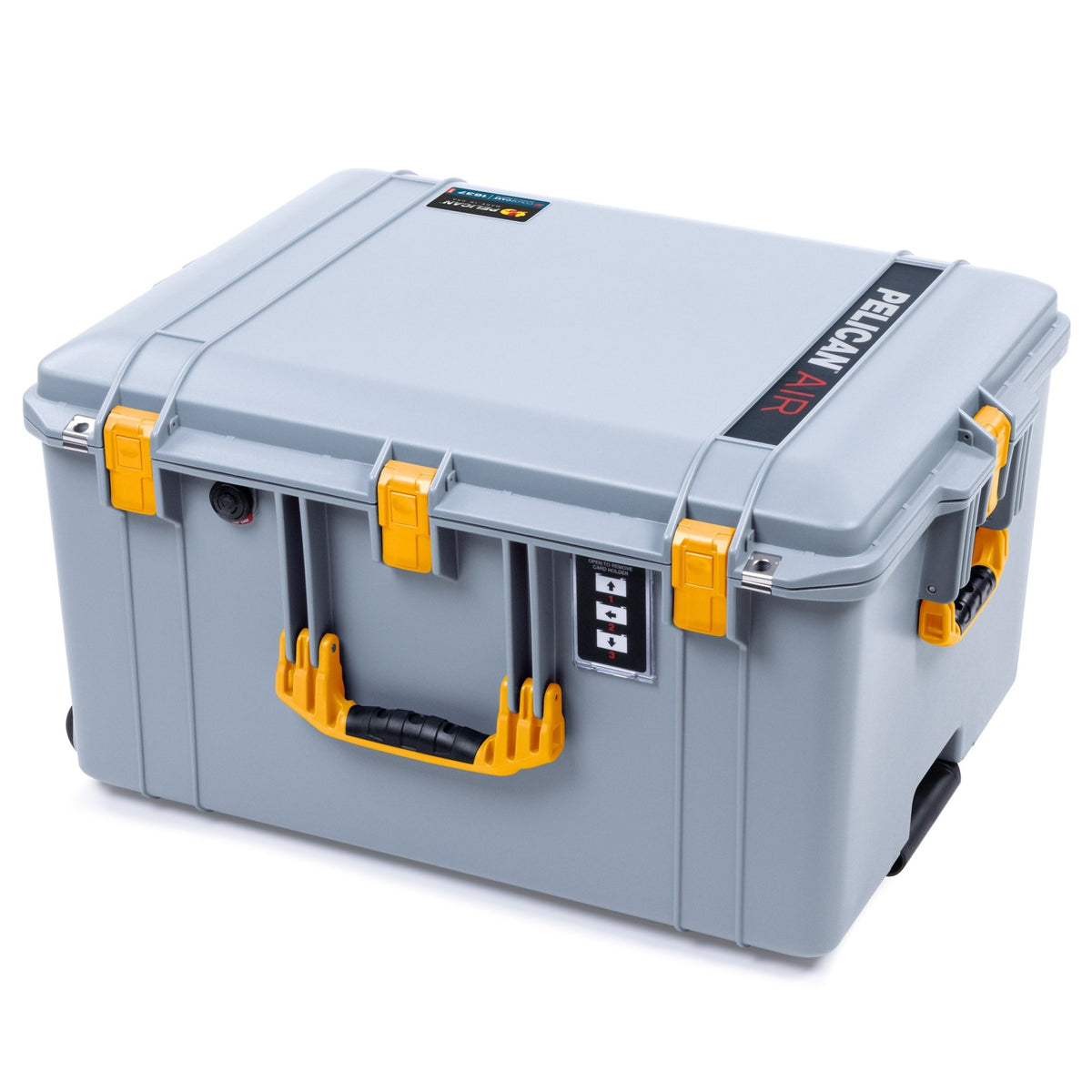 Pelican 1637 Air Case - Silver &amp; Yellow - Empty (Case Only)