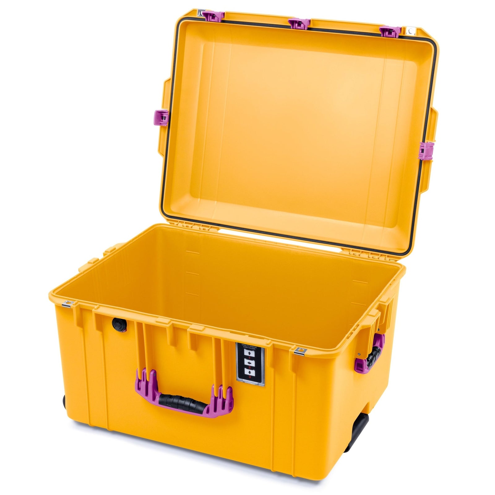 Pelican 1637 Air Case - Yellow & Magenta Trolley - Empty (Case Only)