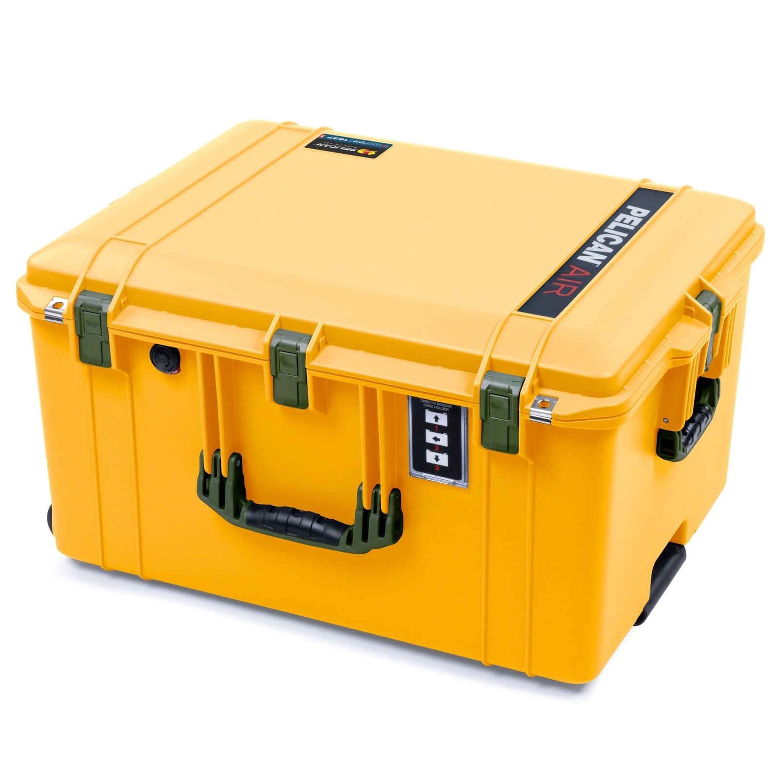 Pelican 1637 Air Case - Yellow & OD Green - Empty (Case Only)