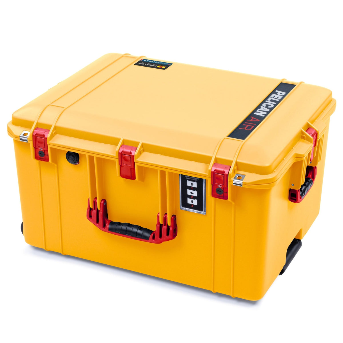 Pelican 1637 Air Case - Yellow &amp; Red TSA Latches - Empty (Case Only)