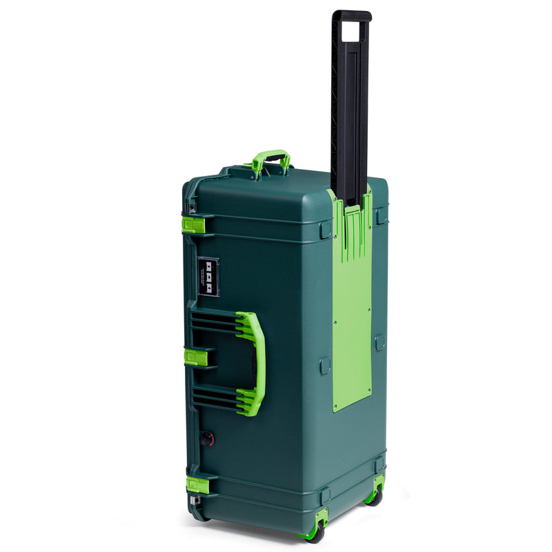 Pelican 1646 Air Case, Trekking Green with Lime Green Handles, Latches & Trolley ColorCase 