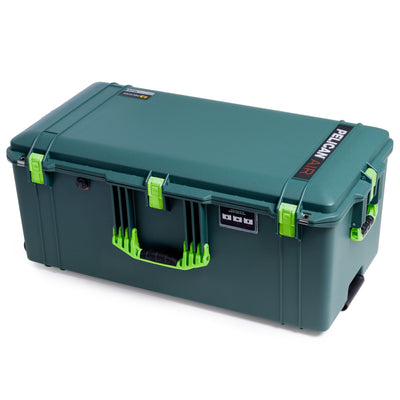 Pelican 1646 Air Case, Trekking Green with Lime Green Handles, Latches & Trolley ColorCase