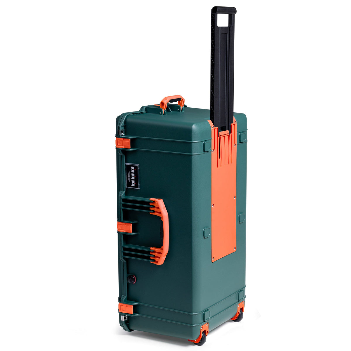 Pelican 1646 Air Case, Trekking Green with Orange Handles, Latches &amp; Trolley ColorCase 
