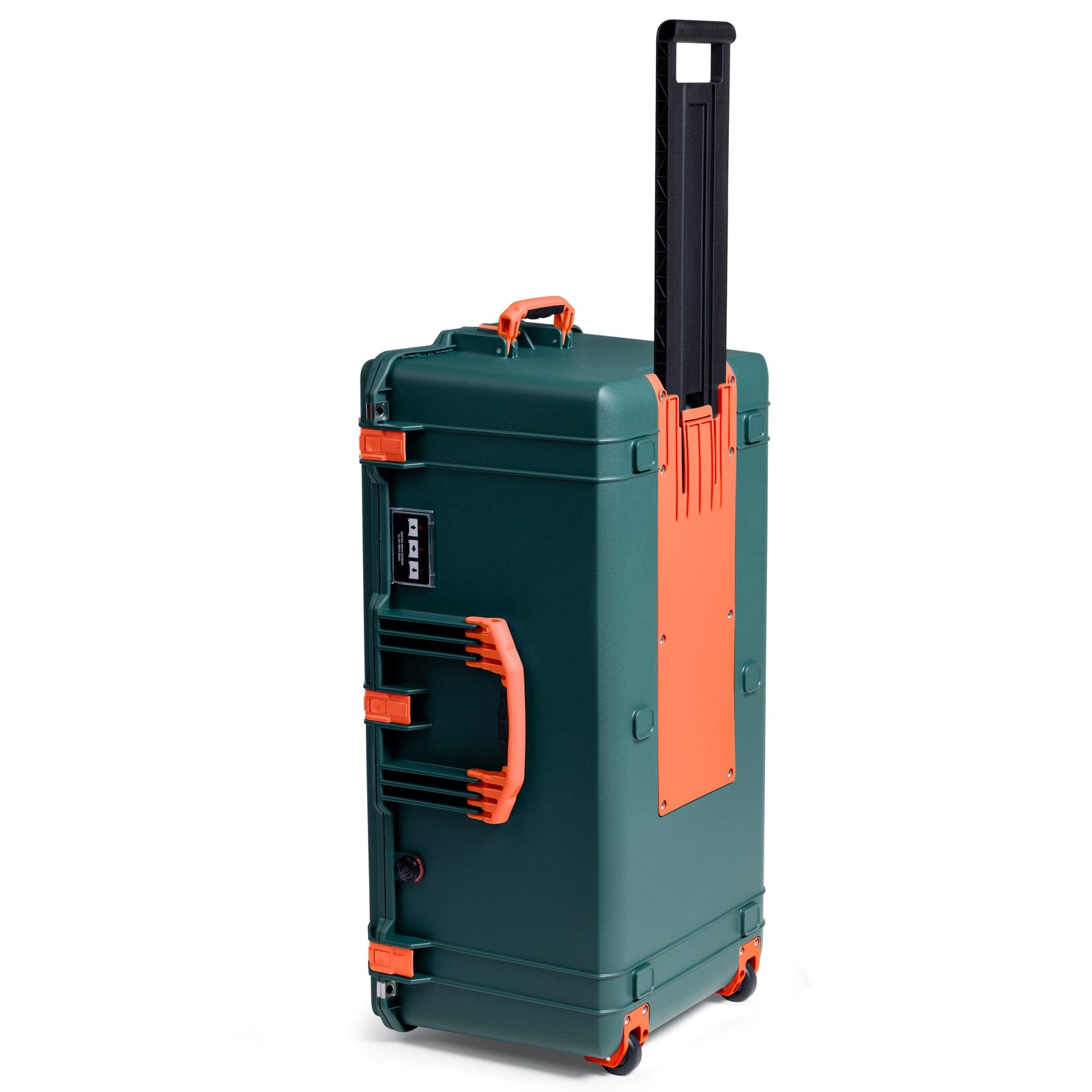Pelican 1646 Air Case, Trekking Green with Orange Handles, Latches & Trolley ColorCase 