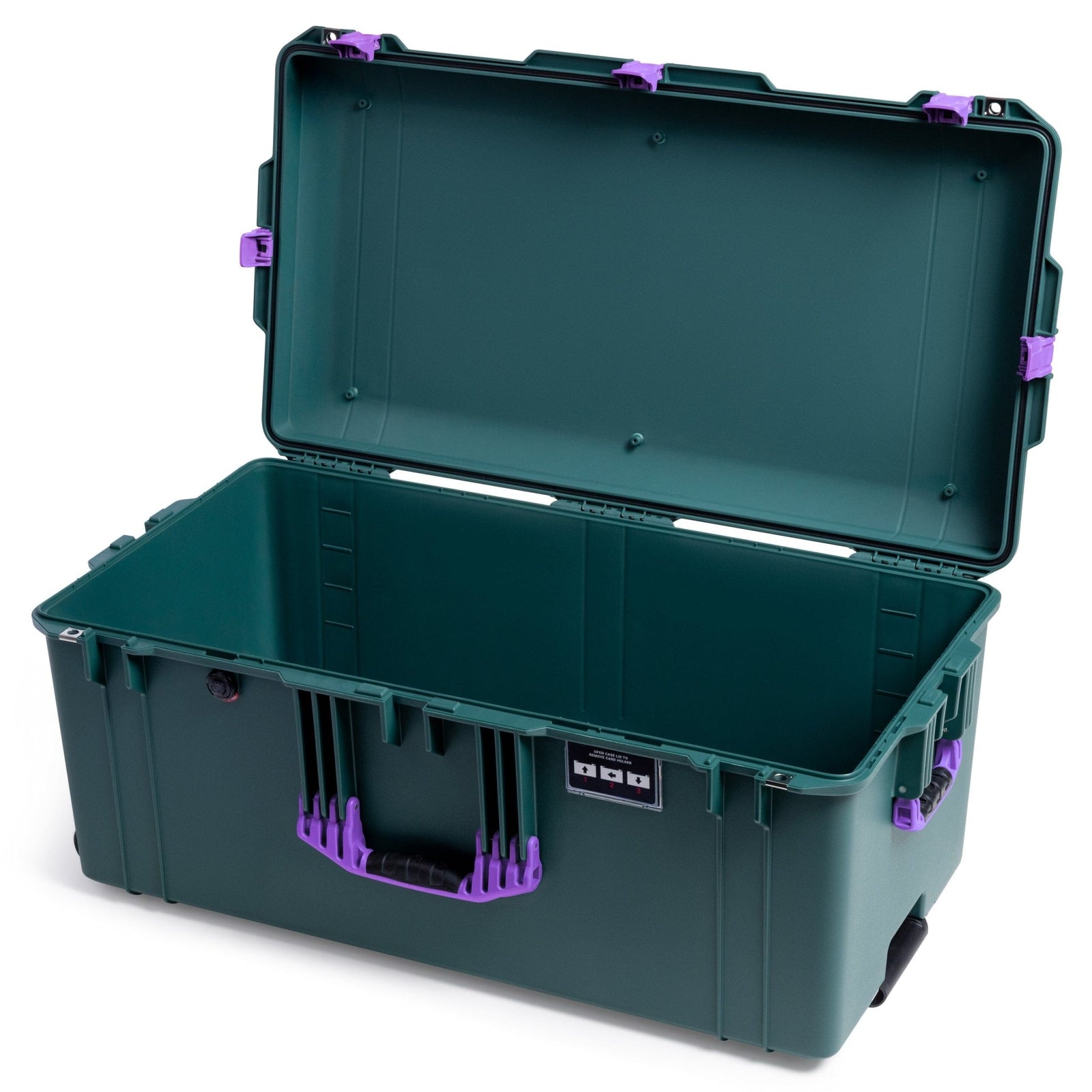 Pelican 1646 Air Case, Trekking Green with Purple Handles & Latches None (Case Only) ColorCase 016460-0000-560-371