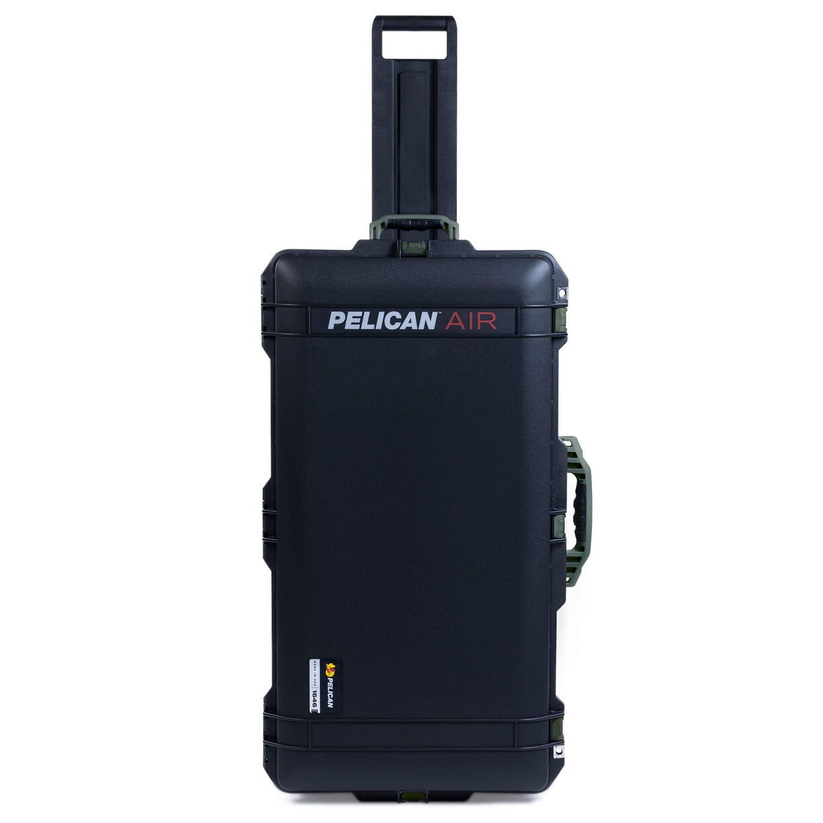 Pelican 1646 Air Case, Black with OD Green Handles &amp; Latches ColorCase 
