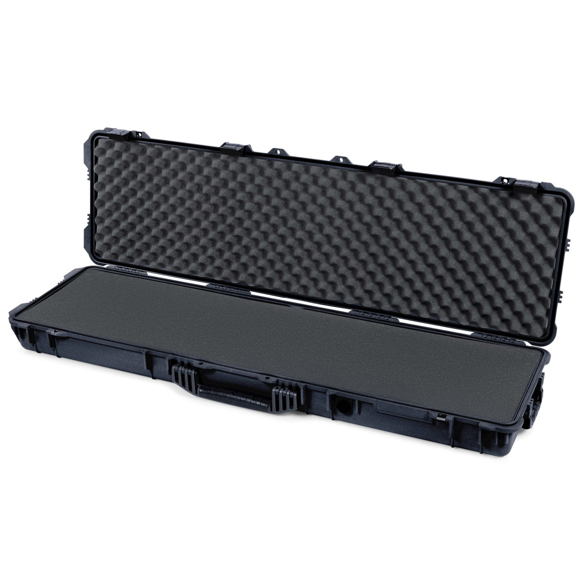 Pelican 1750 Protector Long Case, Black (Gen2) - Solid Foam / Convoluted Lid Foam