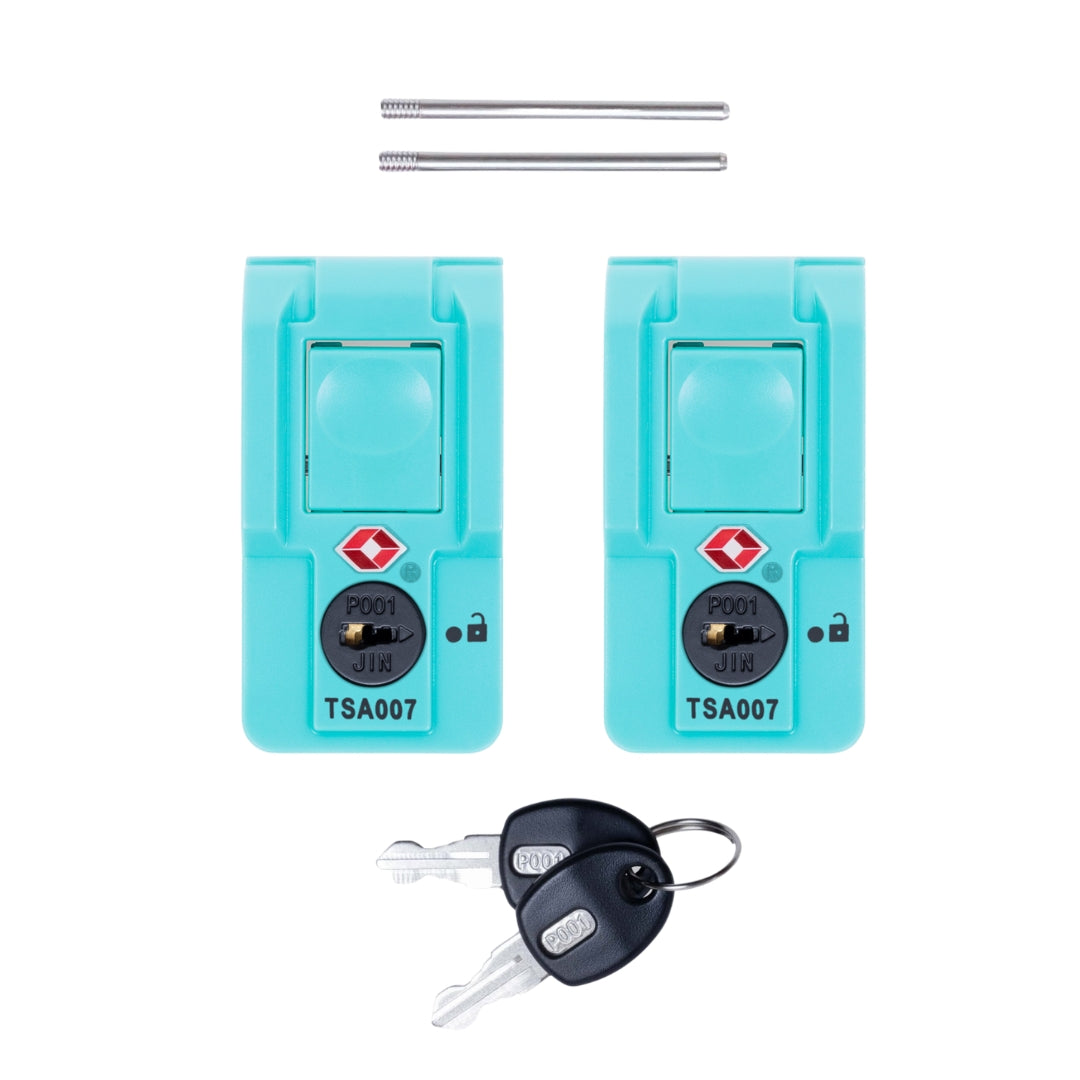 Pelican Air TSA Locking Latches, Teal, Push-Button (Set of 2 with Keys)