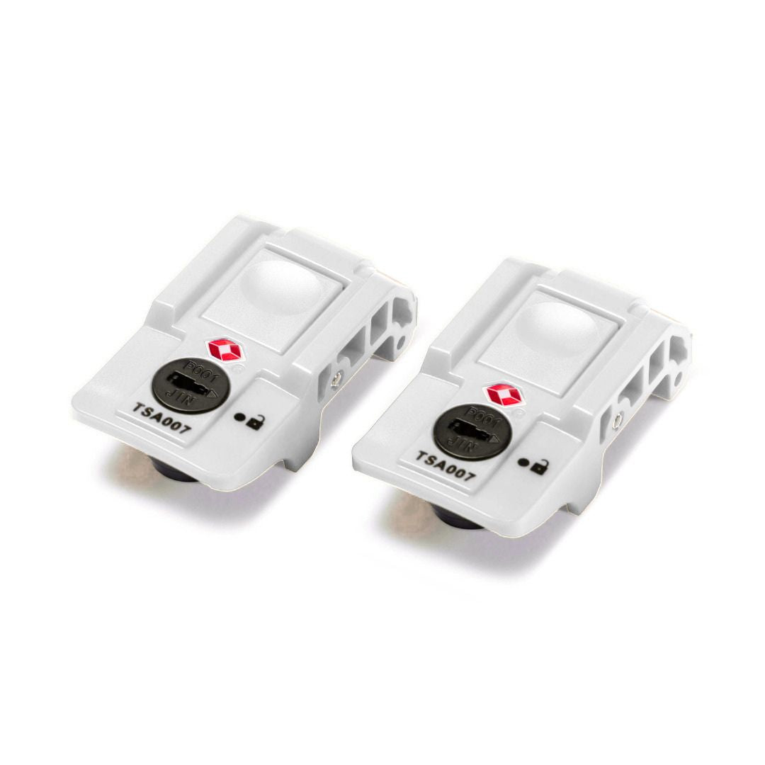 Pelican Air TSA Locking Latches, White, Push-Button (Set of 2 with Keys)