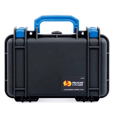 Pelican 1170 Case, Black with Blue Handle & Latches ColorCase