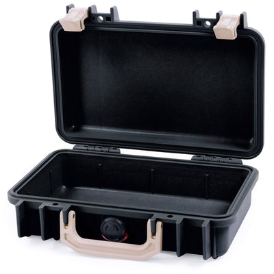 Pelican 1170 Case, Black with Desert Tan Handle & Latches None (Case Only) ColorCase 011700-0000-110-310