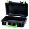 Pelican 1170 Case, Black with Lime Green Handle & Latches None (Case Only) ColorCase 011700-0000-110-300