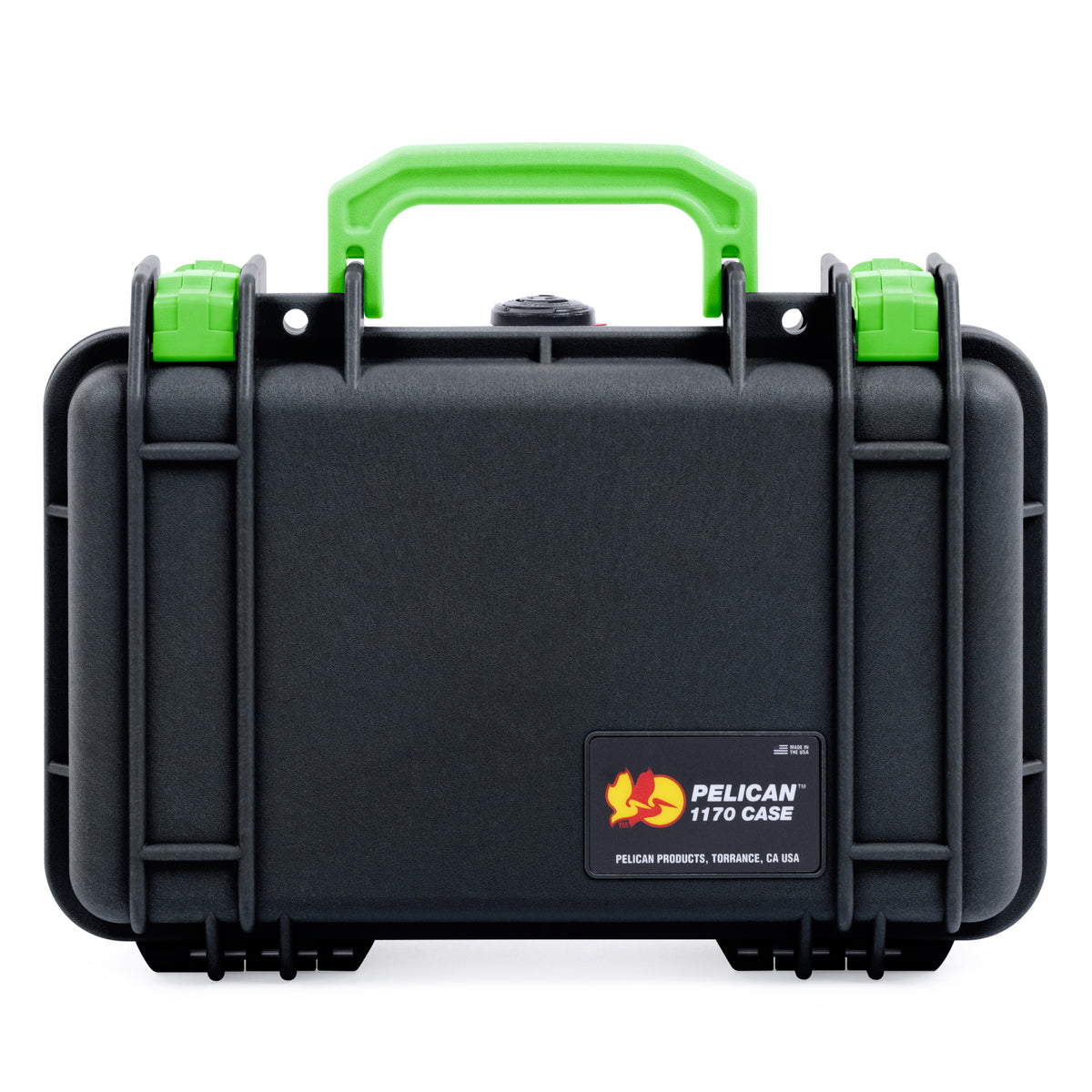 Pelican 1170 Case - Black &amp; Lime Green