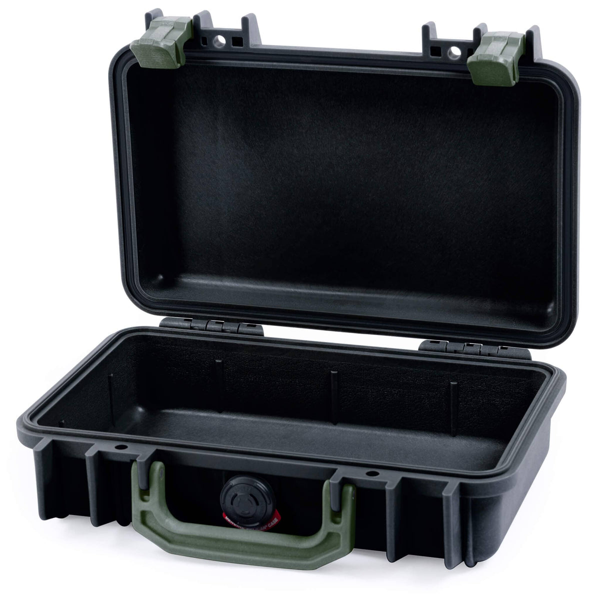 Pelican 1170 Case, Black with OD Green Handle &amp; Latches None (Case Only) ColorCase 011700-0000-110-130