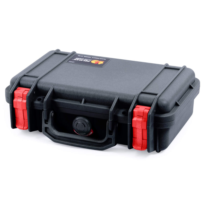 Pelican 1170 Case, Black with Red Latches ColorCase 