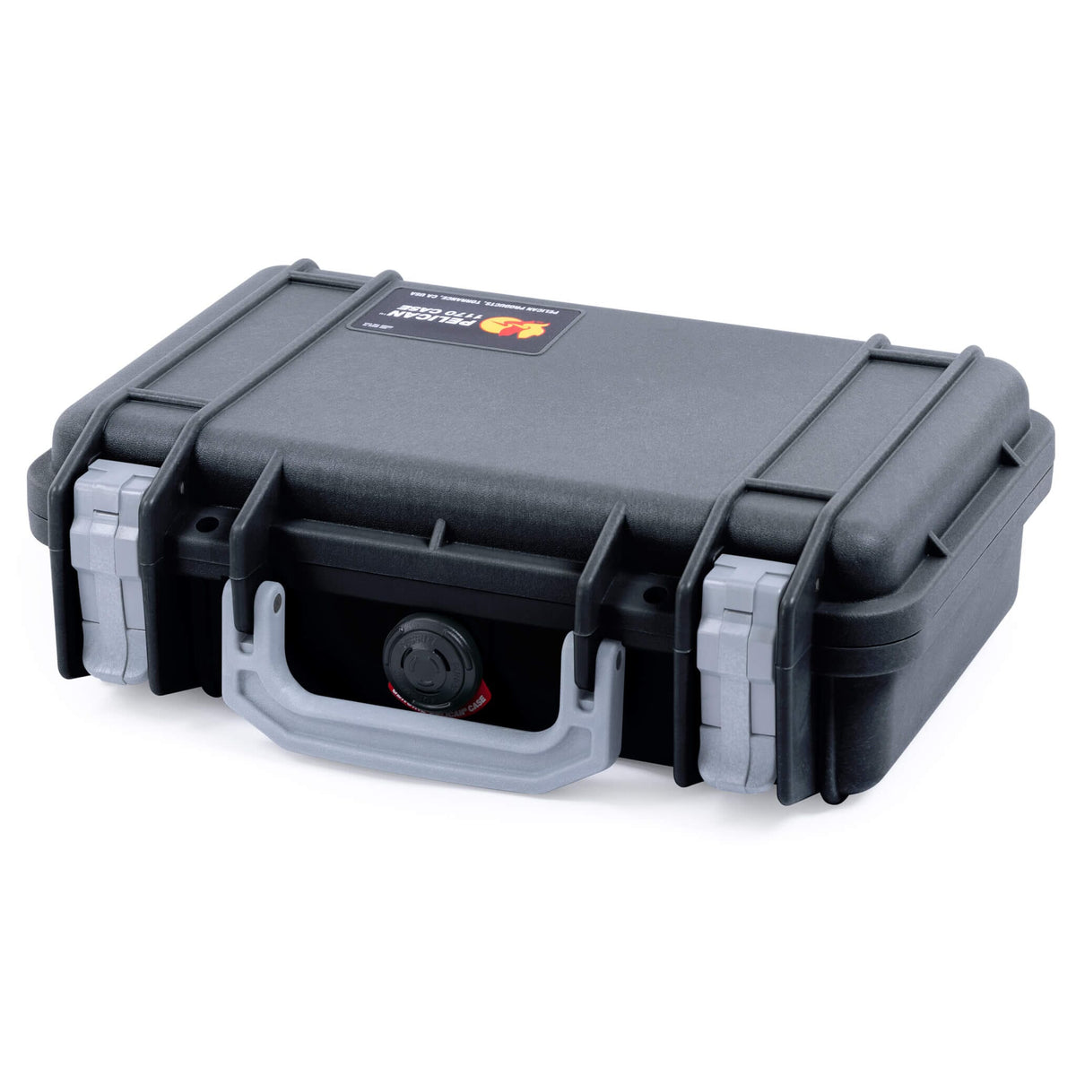Pelican 1170 Case, Black with Silver Handle &amp; Latches ColorCase 