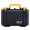 Pelican 1170 Case, Black with Yellow Handle & Latches ColorCase