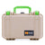 Pelican 1170 Case, Desert Tan with Lime Green Handle & Latches ColorCase 