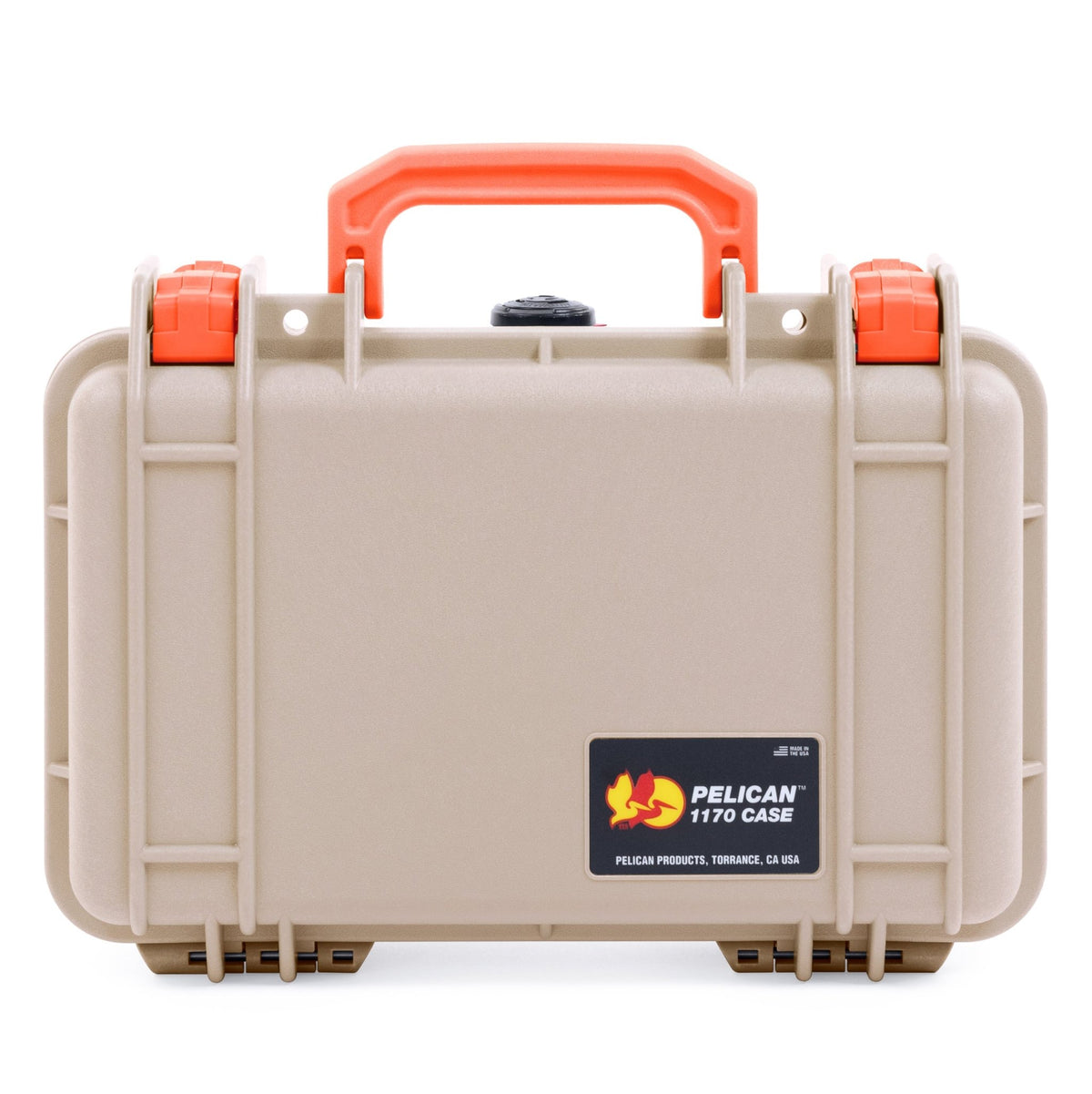 Pelican 1170 Case - Desert Tan &amp; Orange - None (Case Only)
