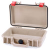 Pelican 1170 Case, Desert Tan with Red Latches None (Case Only) ColorCase 011700-0000-310-320