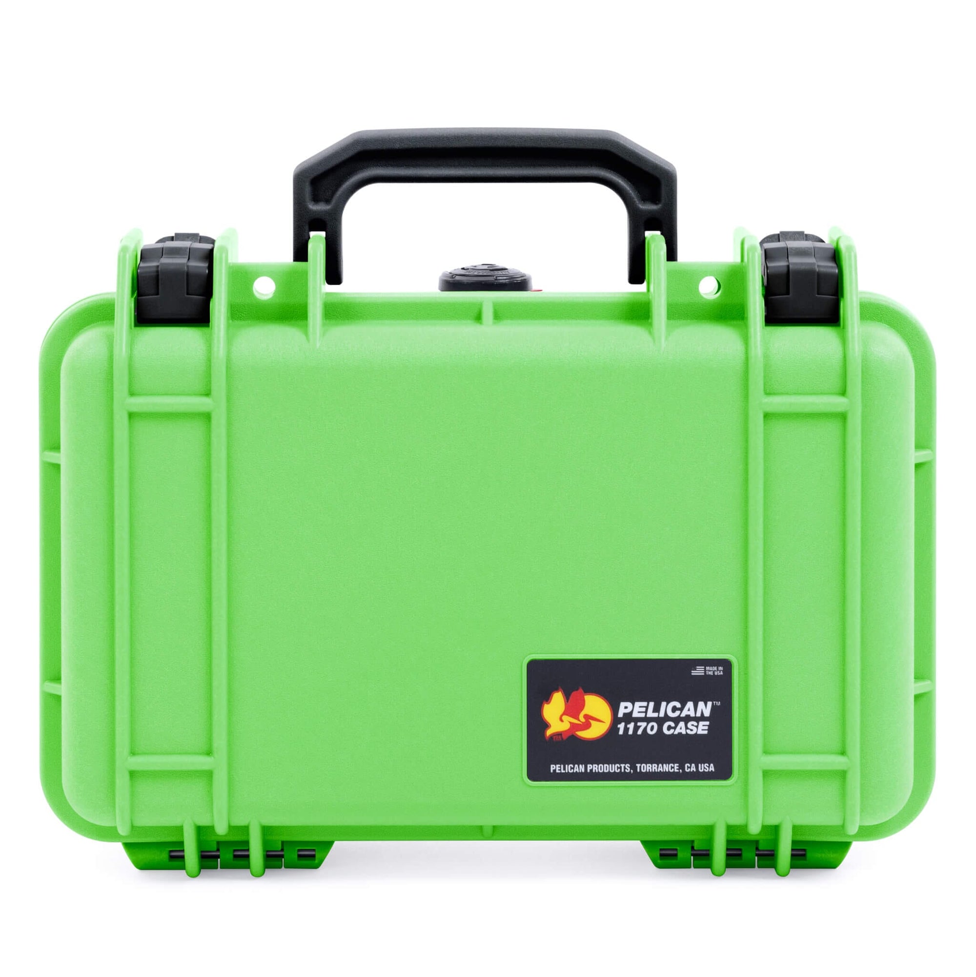 Pelican 1170 Case, Lime Green with Black Handle & Latches ColorCase 