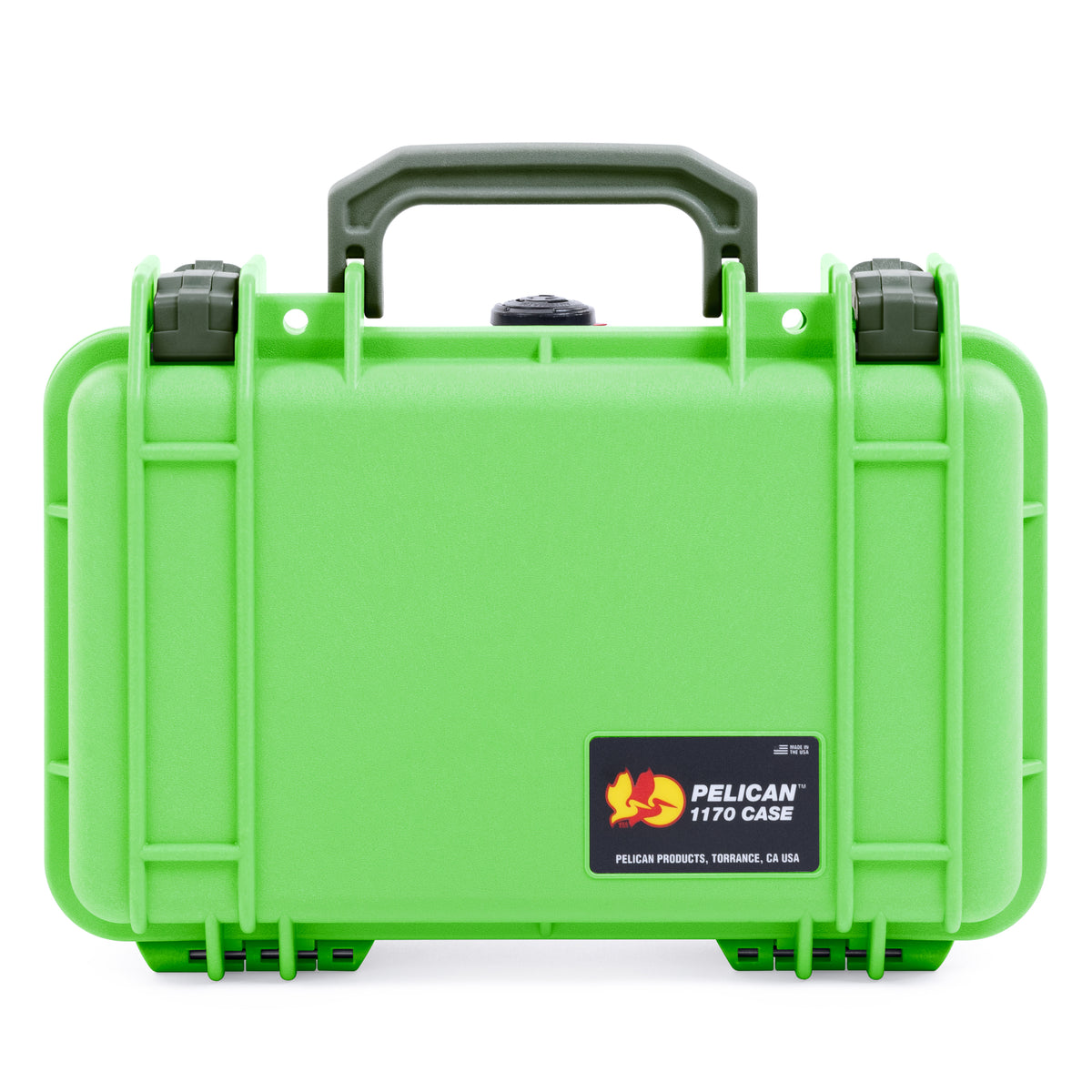 Pelican 1170 Case - Lime Green &amp; OD Green