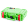 Pelican 1170 Case, Lime Green with Red Latches ColorCase