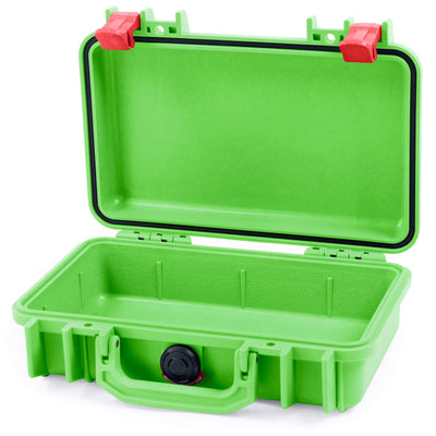Pelican 1170 Case, Lime Green with Red Latches None (Case Only) ColorCase 011700-0000-300-320