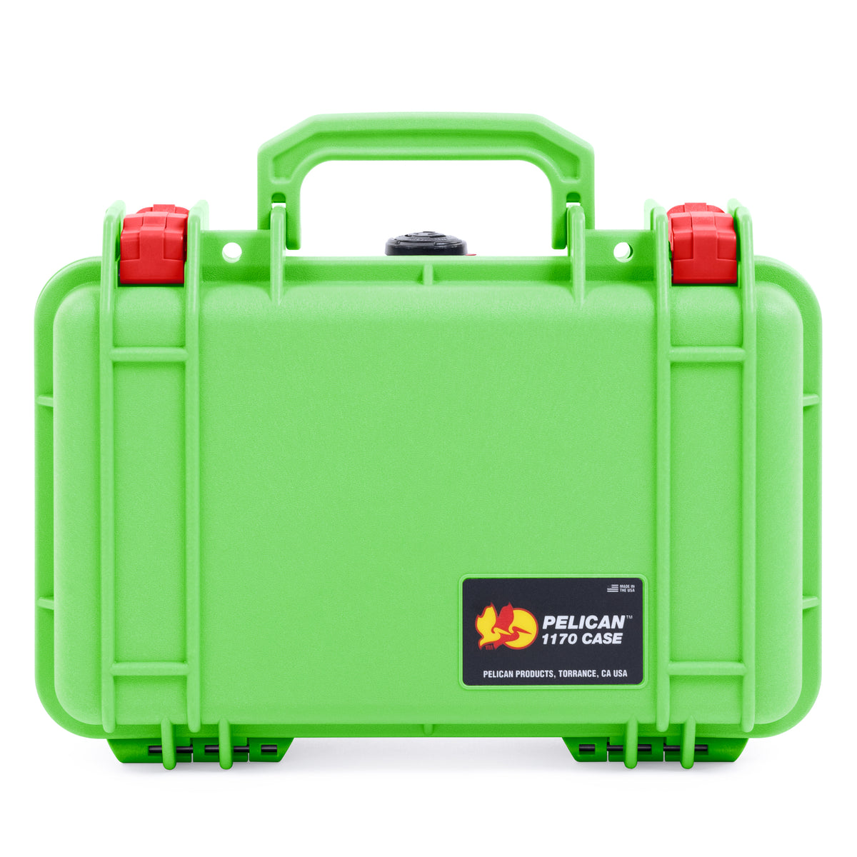 Pelican 1170 Case - Lime Green &amp; Red