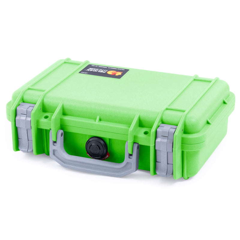Pelican 1170 Case, Lime Green with Silver Handle & Latches ColorCase 