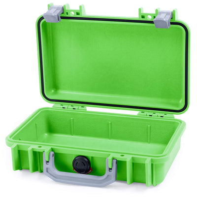 Pelican 1170 Case, Lime Green with Silver Handle & Latches None (Case Only) ColorCase 011700-0000-300-180