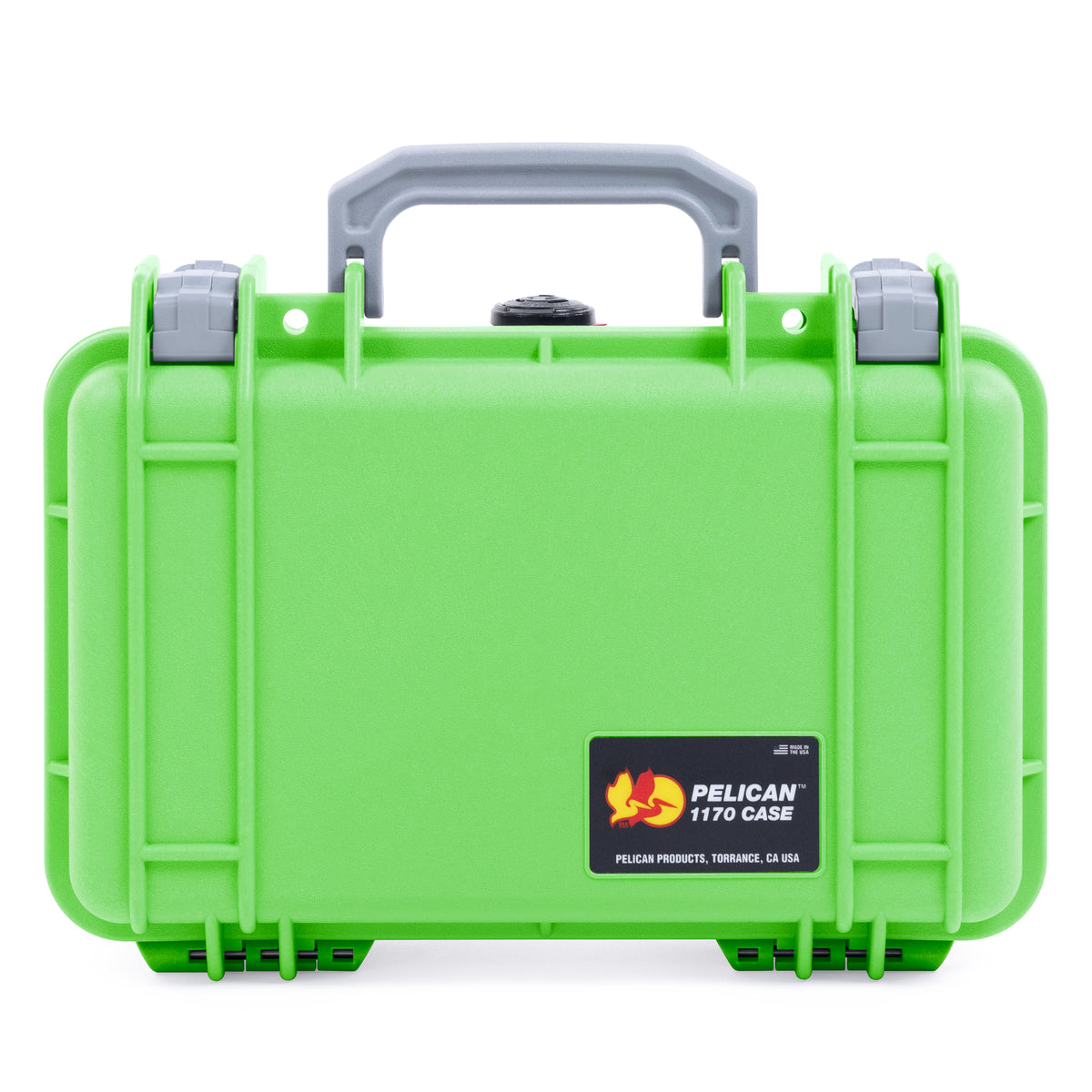 Pelican 1170 Case - Lime Green &amp; Silver