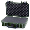 Pelican 1170 Case, OD Green with Black Handle & Latches Pick & Pluck Foam with Convolute Lid Foam ColorCase 011700-0001-130-110