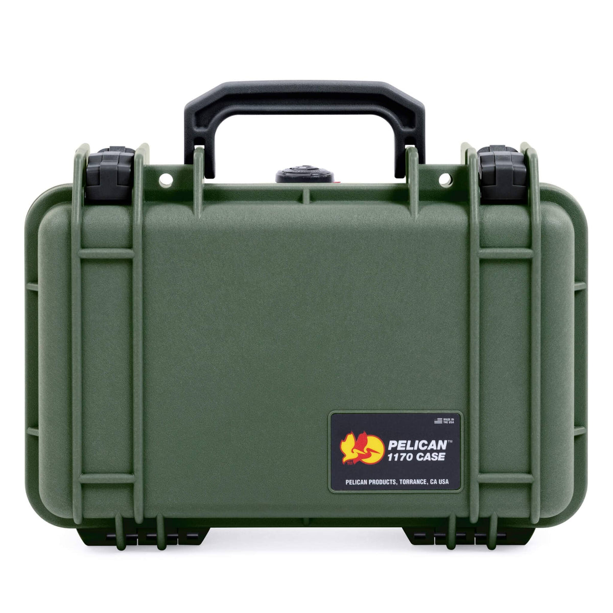 Pelican 1170 Case, OD Green with Black Handle &amp; Latches ColorCase 