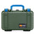 Pelican 1170 Case, OD Green with Blue Handle & Latches ColorCase 