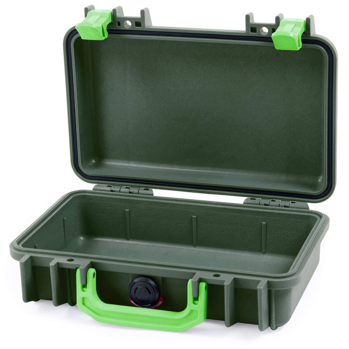 Pelican 1170 Case, OD Green with Lime Green Handle &amp; Latches None (Case Only) ColorCase 011700-0000-130-300