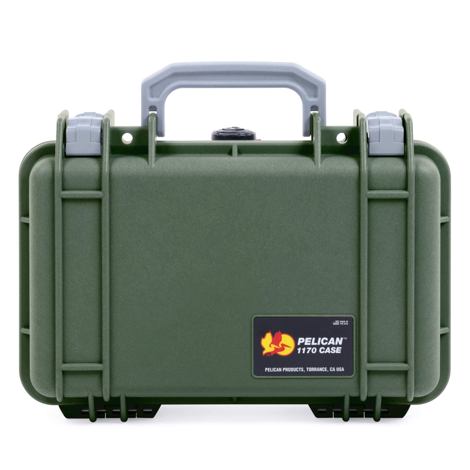 Pelican 1170 Case, OD Green with Silver Handle & Latches ColorCase 