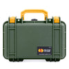 Pelican 1170 Case, OD Green with Yellow Handle & Latches ColorCase