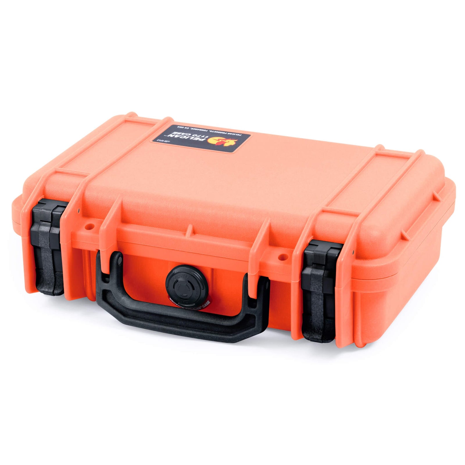 Pelican 1170 Case, Orange with Black Handle & Latches ColorCase 