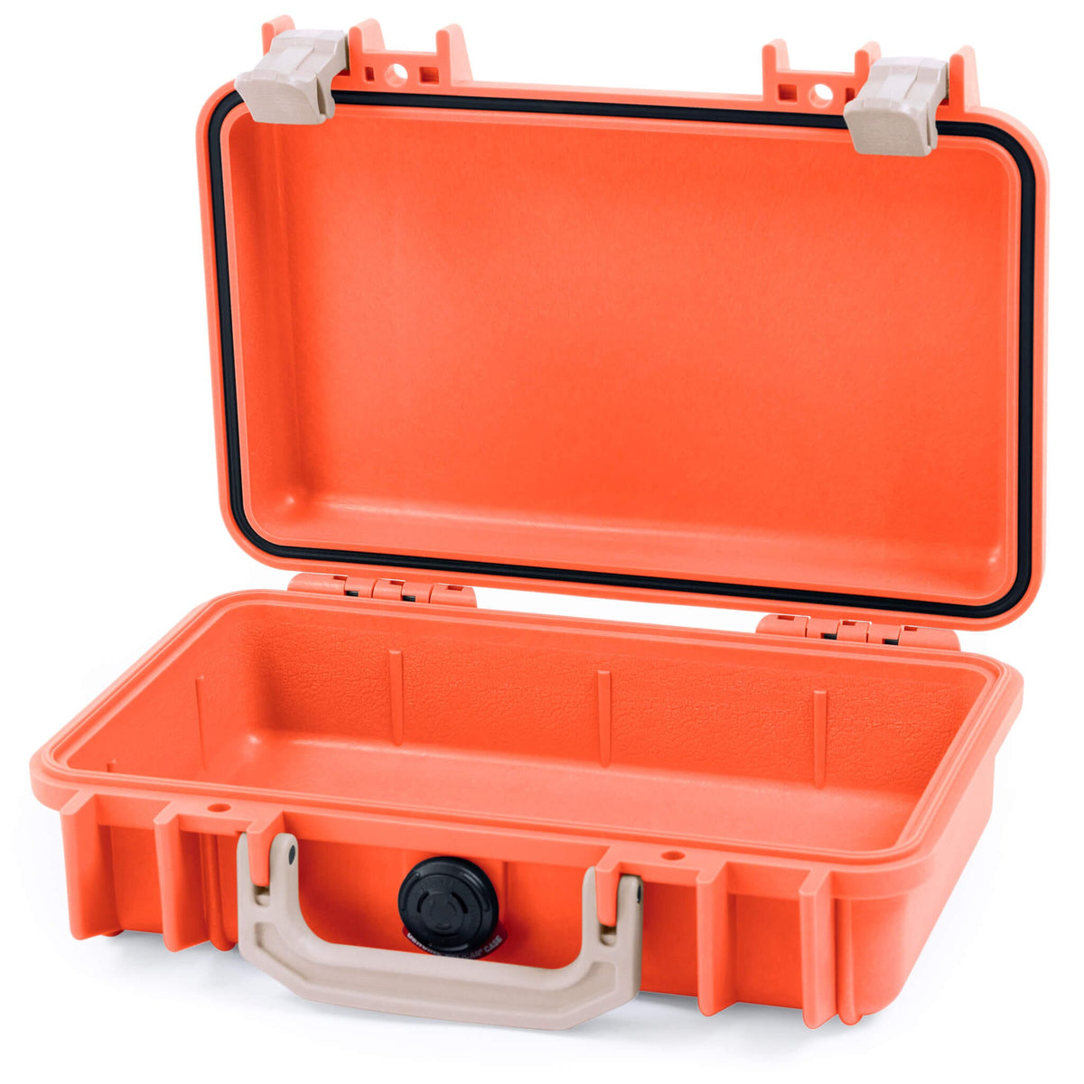 Pelican 1170 Case, Orange with Desert Tan Handle &amp; Latches None (Case Only) ColorCase 011700-0000-150-310
