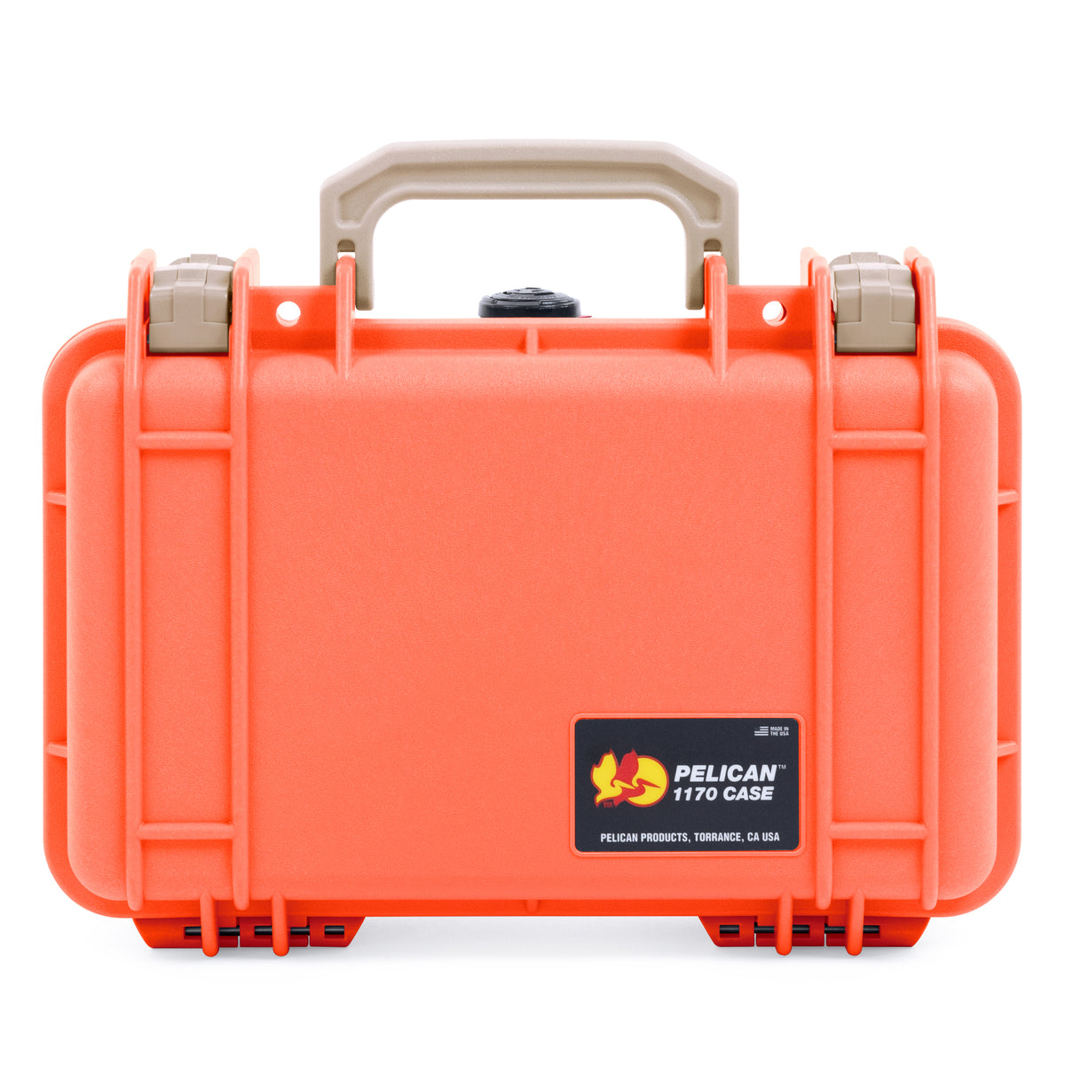 Pelican 1170 Case - Orange &amp; Desert Tan