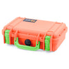 Pelican 1170 Case, Orange with Lime Green Handle & Latches ColorCase