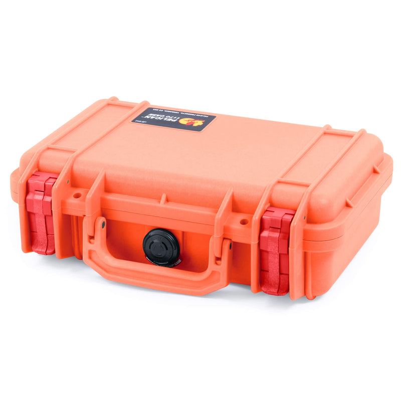 Pelican 1170 Case, Orange with Red Latches ColorCase 