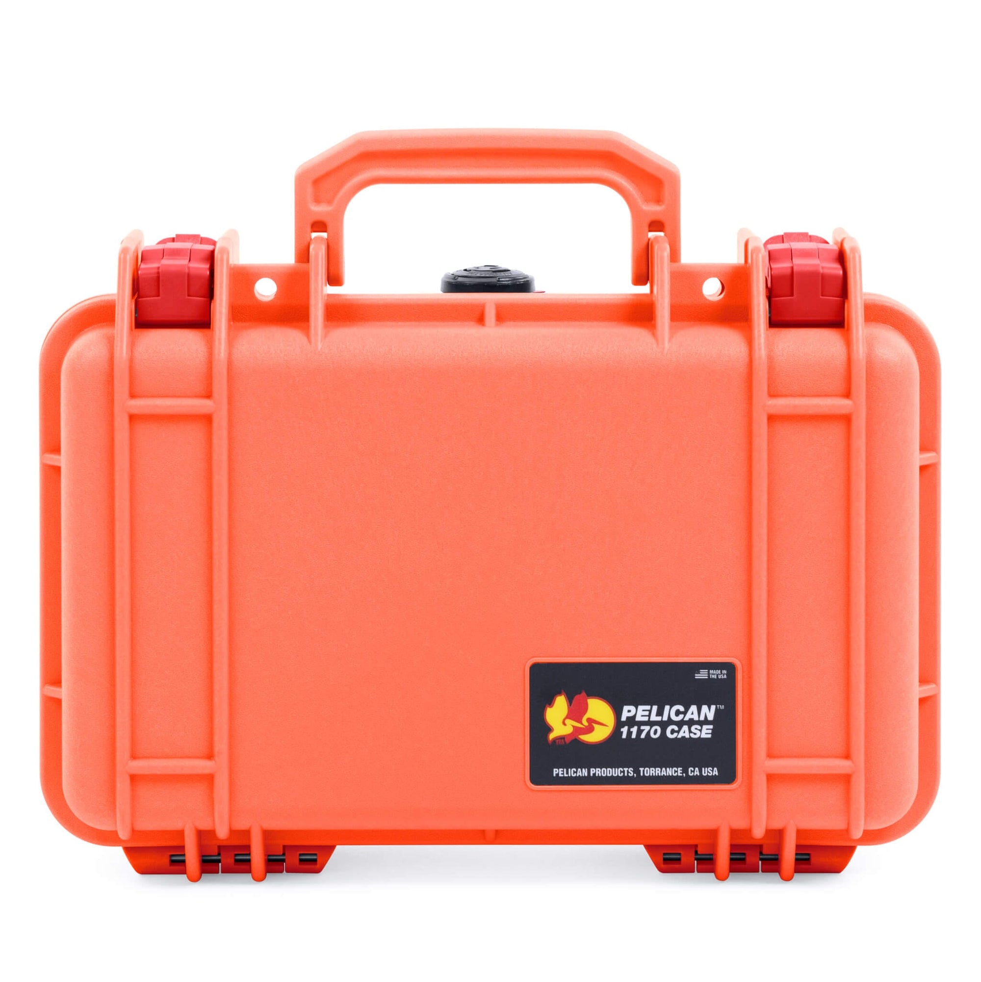 Pelican 1170 Case, Orange with Red Latches ColorCase 