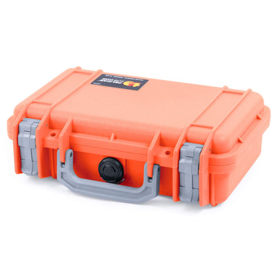 Pelican 1170 Case, Orange with Silver Handle & Latches ColorCase