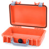 Pelican 1170 Case, Orange with Silver Handle & Latches None (Case Only) ColorCase 011700-0000-150-180