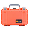 Pelican 1170 Case, Orange with Silver Handle & Latches ColorCase
