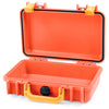 Pelican 1170 Case, Orange with Yellow Handle & Latches None (Case Only) ColorCase 011700-0000-150-240