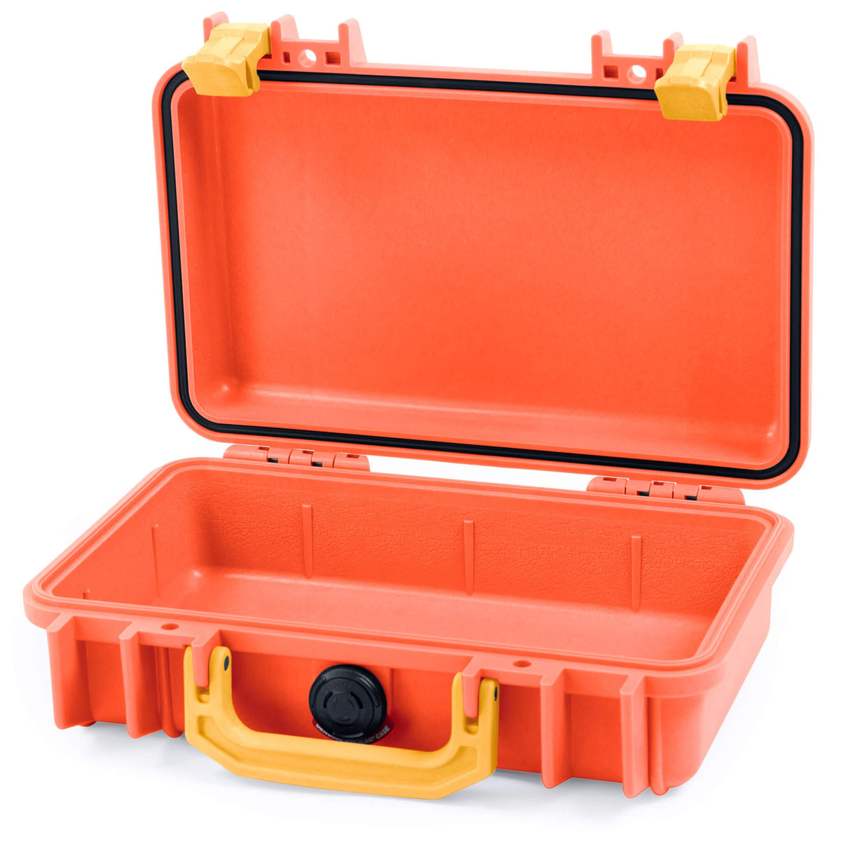 Pelican 1170 Case, Orange with Yellow Handle &amp; Latches None (Case Only) ColorCase 011700-0000-150-240