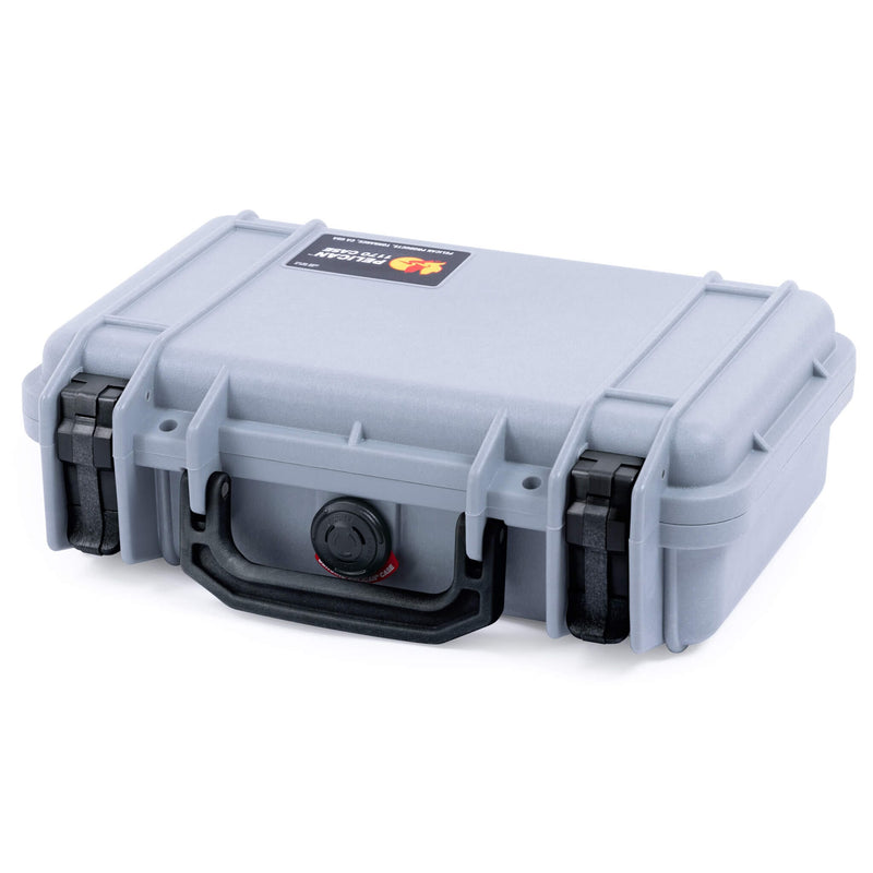 Pelican 1170 Case, Silver with Black Handle & Latches ColorCase 